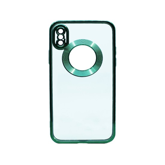 Hard Silicone Case with Camera Protector for Apple iPhone X/10 Green Hard Silicone Case with Camera Protector for Apple iPhone X/10 Green